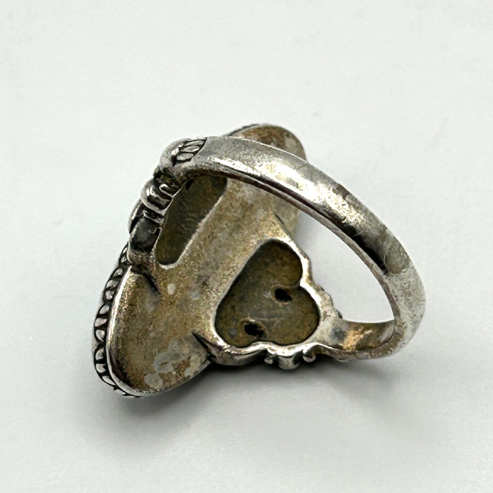 Carolyn Pollack Silver Ring with Turquoise and Purple Inlay - Picture 10 of 16